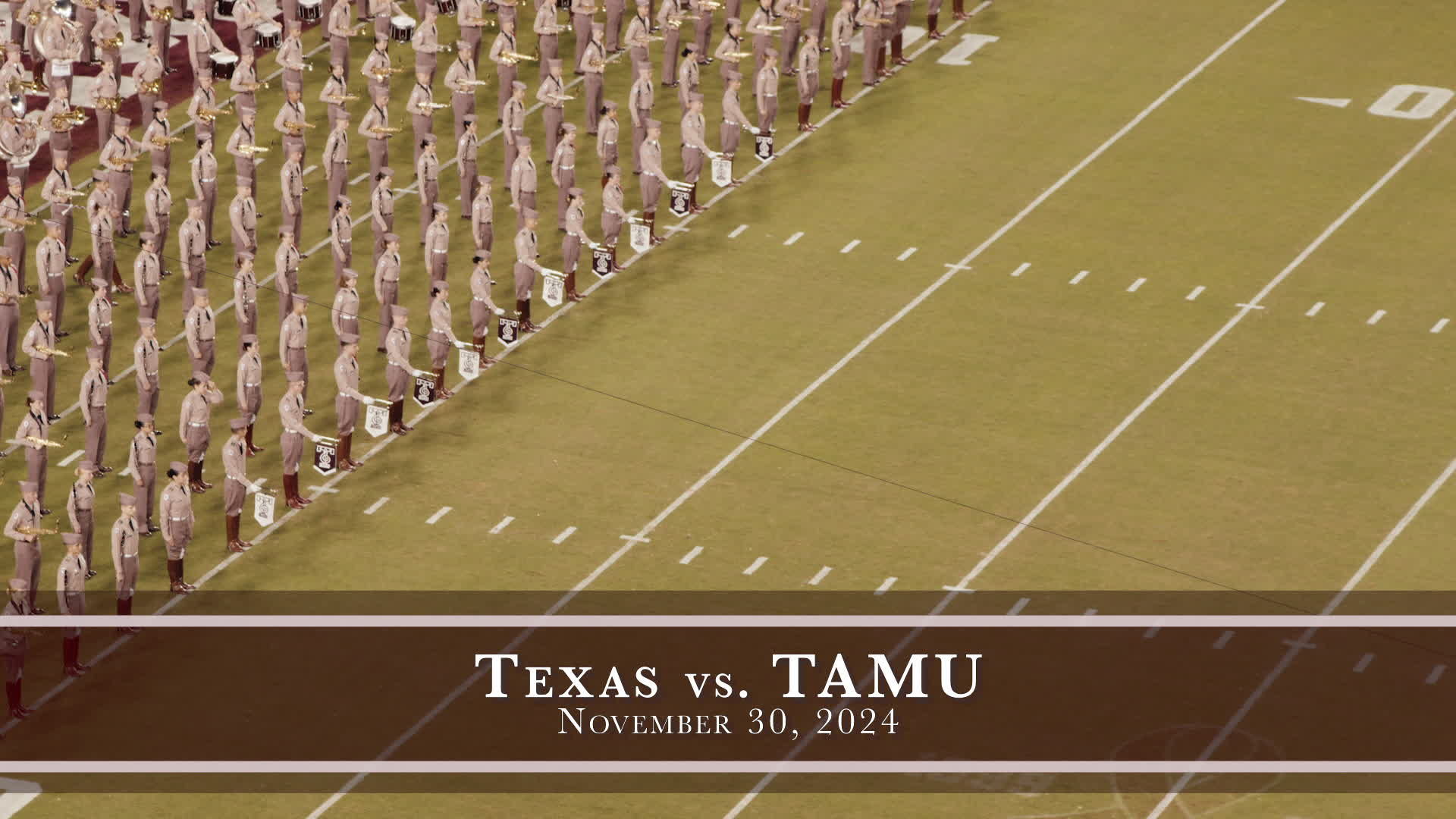 TAMU vs Texas Halftime Drill 2024