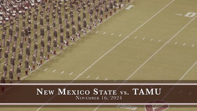 TAMU vs New Mexico State Halftime Drill 2024