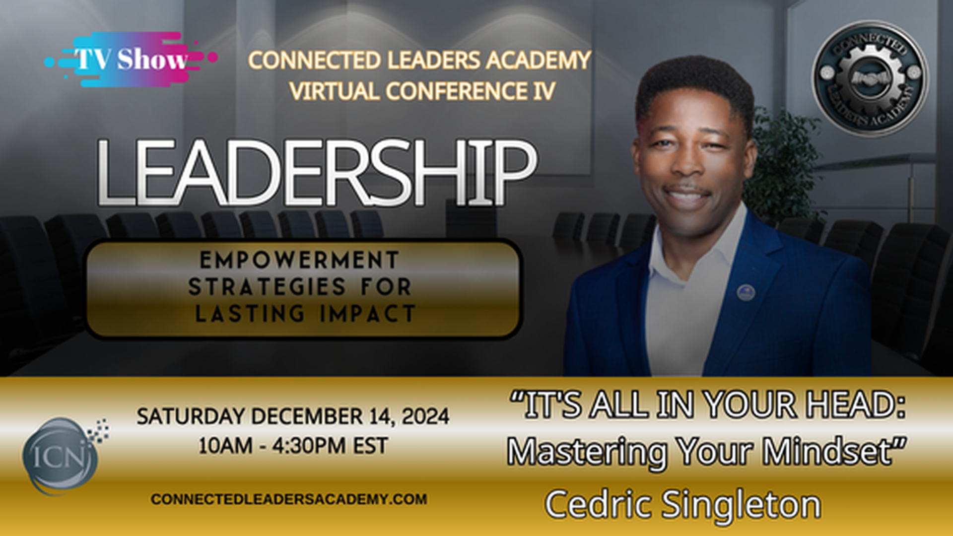 It's All In Your Head: Mastering Your Mindset - Cedric Singleton